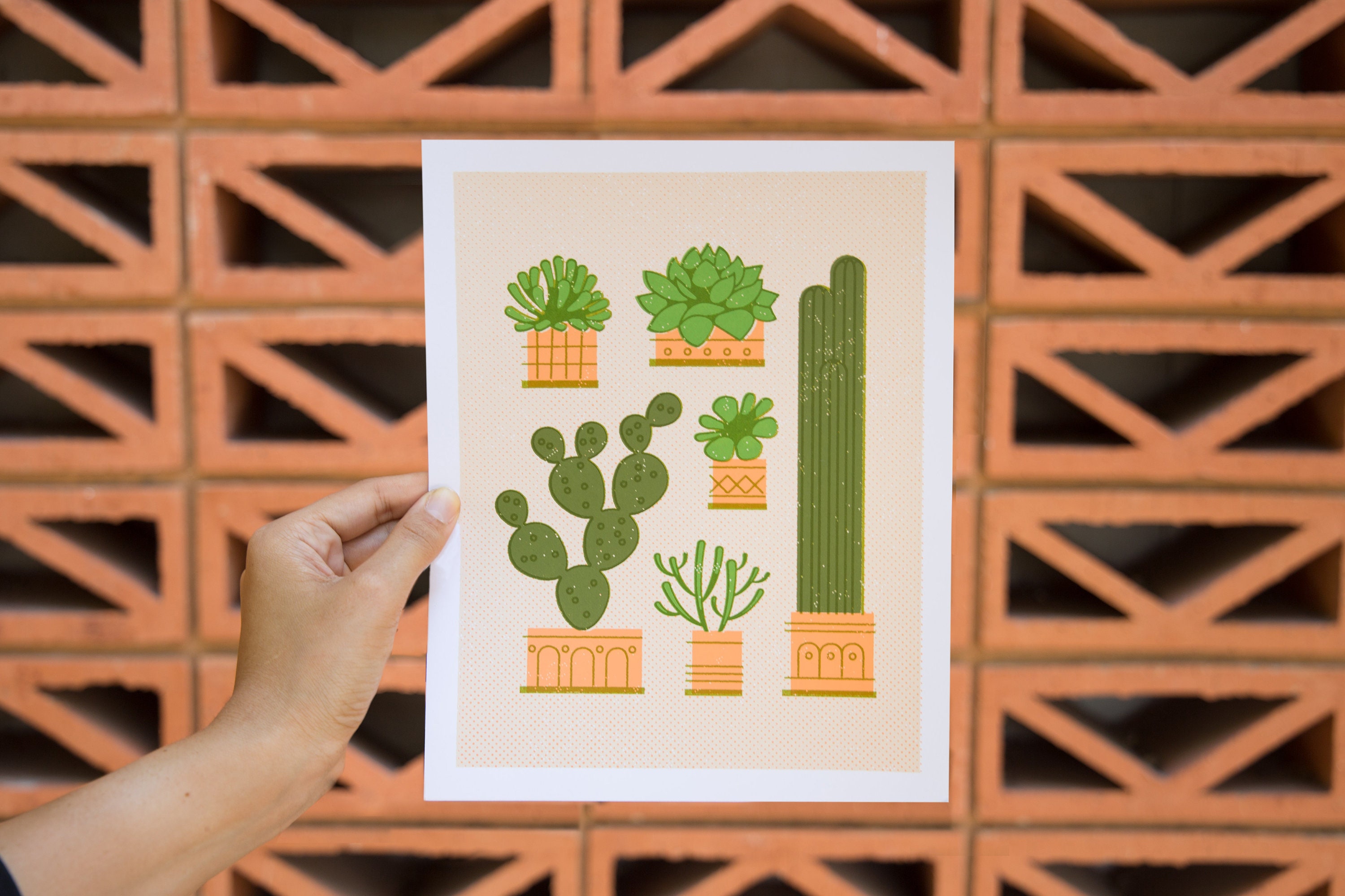 Sérigraphie de Cactus
