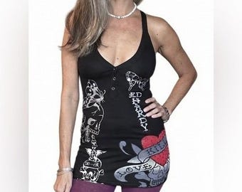Ed Hardy Rhinestone Tiger Print Dress - Etsy