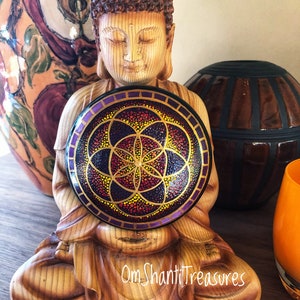 Regalo único, mandala, pintado a mano, arte de puntos, piedras pintadas, rocas pintadas, regalo