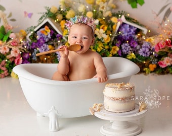 10% OFF! Gatsby Clawfoot Bath Tub In Stock! - Vintage Style Cake Smash Birthday Photography Prop - Direct From Manufacturer! Made in USA!