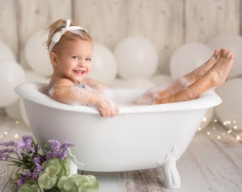 Gatsby Clawfoot Bath Tub - Vintage Style Cake Smash Birthday Photography Prop - Direct From Manufacturer!