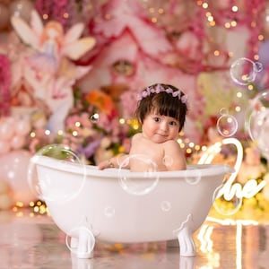Gatsby Clawfoot Bath Tub: Made in USA, Cake Smash Photography Prop