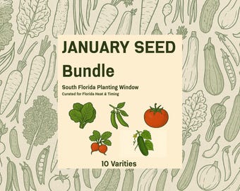 Florida Favorites Seed Collection  40 Organic Seed Packets, Florida-grown  Vegetables, Herbs & Flowers, Locally Adapted for Southern Gardens - Etsy