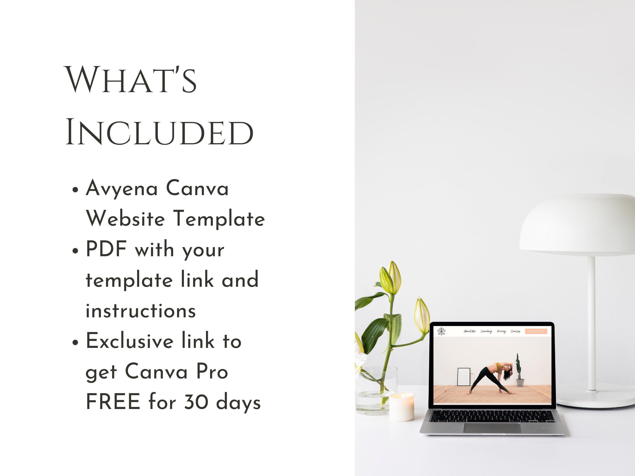 Canva Landing Page Health Coach Website Template Life Coaching Web ...
