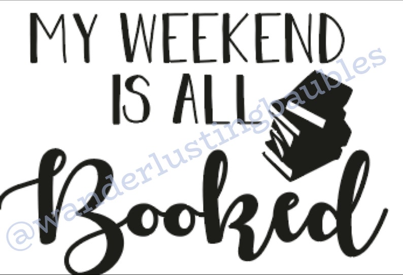 My Weekend is All Booked Digital File SVG & PNG - Etsy