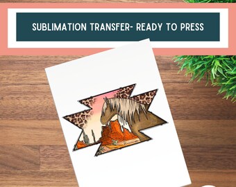 horse sublimation, cowgirl sublimation, country sublimation, western sublimation prints ready to press, western horse, sublimation prints