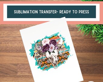 floral cow sublimation, cowgirl sublimation, country sublimation, western sublimation prints ready to press, sublimation prints