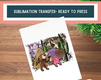 buffalo sublimation, cowgirl sublimation, country sublimation, western sublimation prints ready to press, sublimation prints ready to press