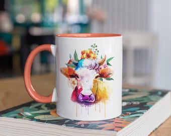 cow sublimation, watercolor cow, farm sublimation, sublimation transfers ready to press, sublimation prints ready to press, sublimation