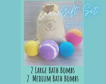 Bath Bombs - gift set - bathbomb - bath bomb gift set - large bath bombs - medium bath bombs - choose your scents - bath bombs for Christmas