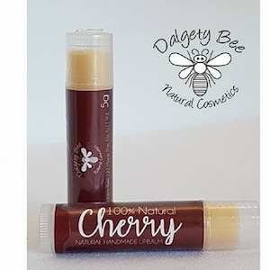Lip balm -Natural - Beeswax - Cherry - chapstick - lipbalm - lip treatment - lip salve - made in scotland - lip care - lips - natural beauty