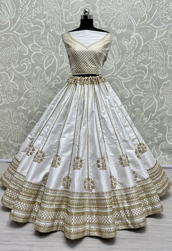 Sabyasachi white lehenga sale