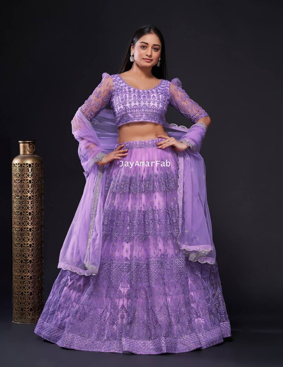 Sabyasachi net lehenga cheap