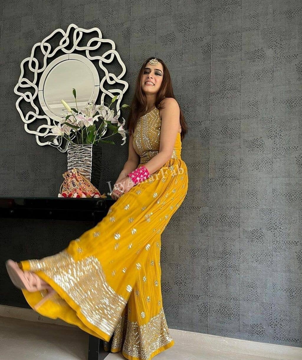 Buy Pakistani Style Haldi Ceremony Outfit Designer Party Wear Online in  India - Etsy