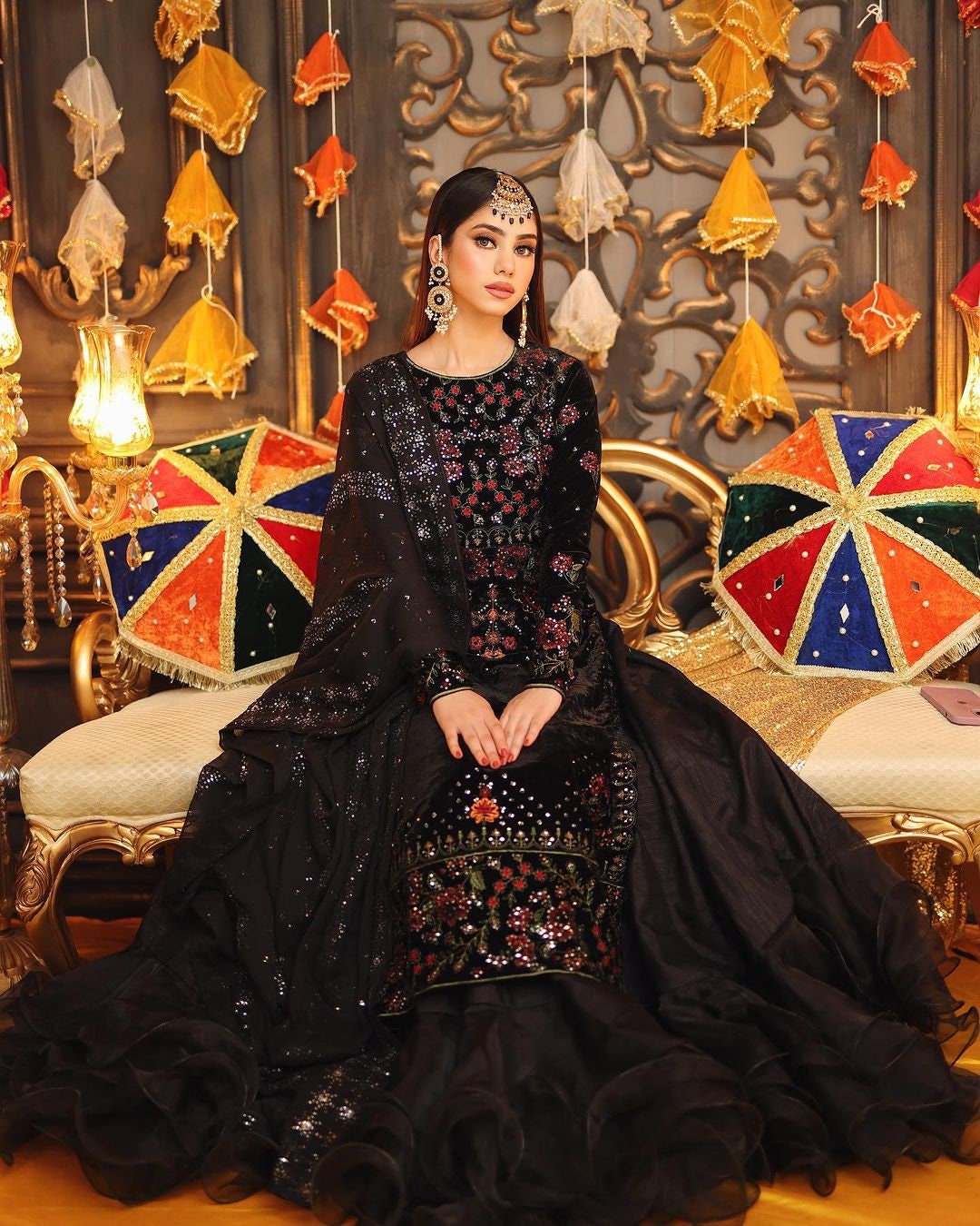 Pakistani Style Black Lehenga Top With Dupatta Indian Sabyasachi Dress Indian Outfit for Women Etsy UK