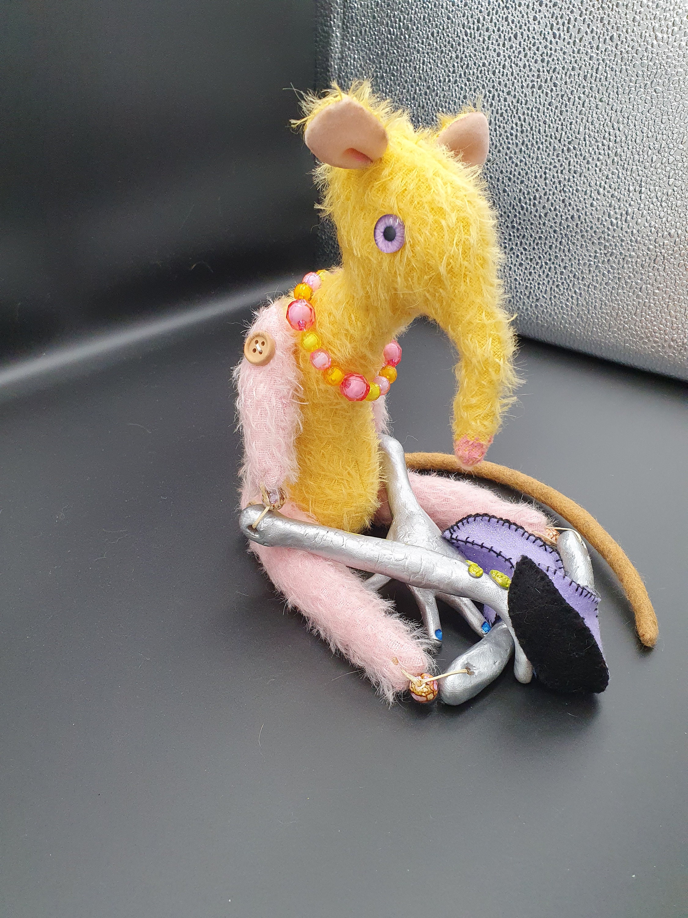Mello Pastel Mohair Bjd Posable Rat Artdoll - Etsy
