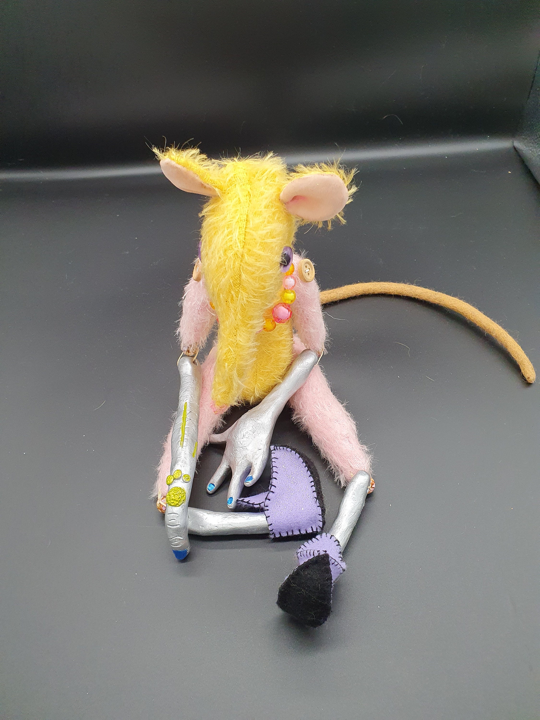 Mello Pastel Mohair Bjd Posable Rat Artdoll - Etsy