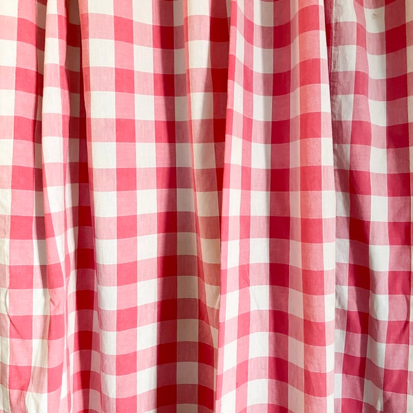 Antique Vichy Check French Fabric