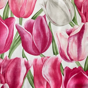 Sanderson Fabric Sample Early Tulips