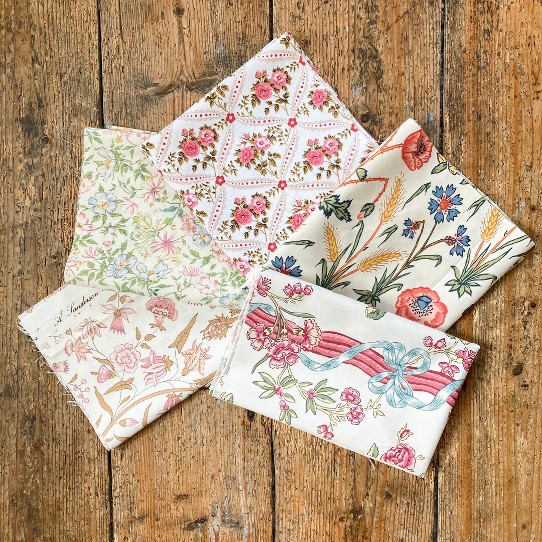 Vintage Fabric Pack for Projects Etsy