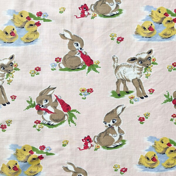 Vintage Children's Fabric