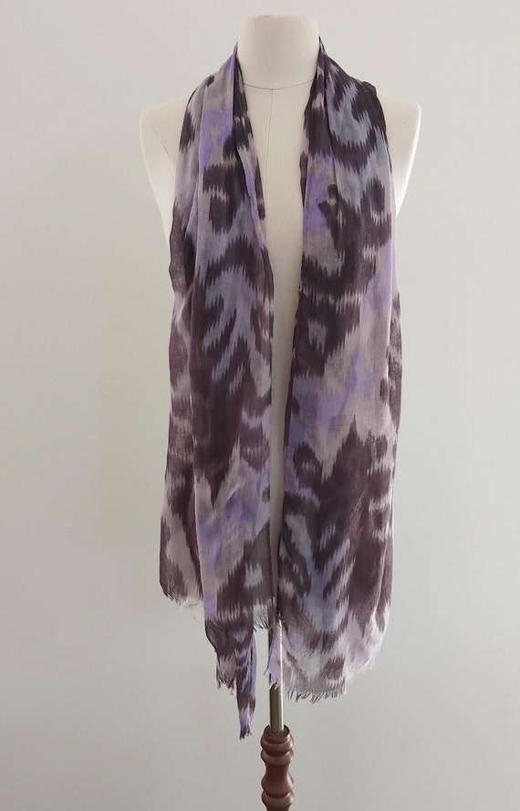 Vintage Retro Shades of Purple Large Scarf Shawl Wrap - Etsy