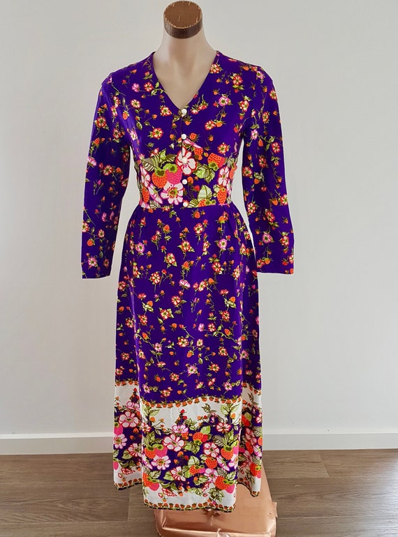 Vintage Strawberry Floral Dress, Ricki Renee, Aust