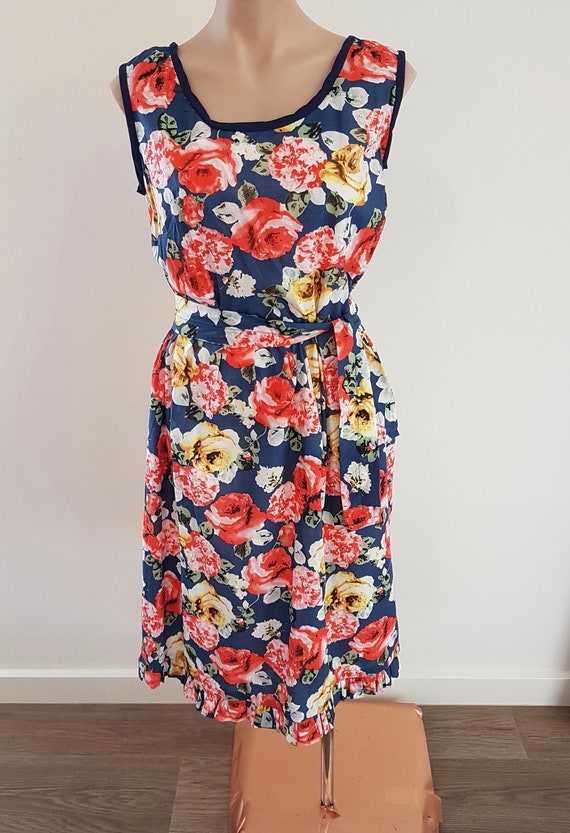 rockabilly floral dress