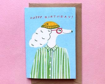 Mini Birthday Greeting Card Poodle - Limited Edition Tiny Happy Birthday Card Dog