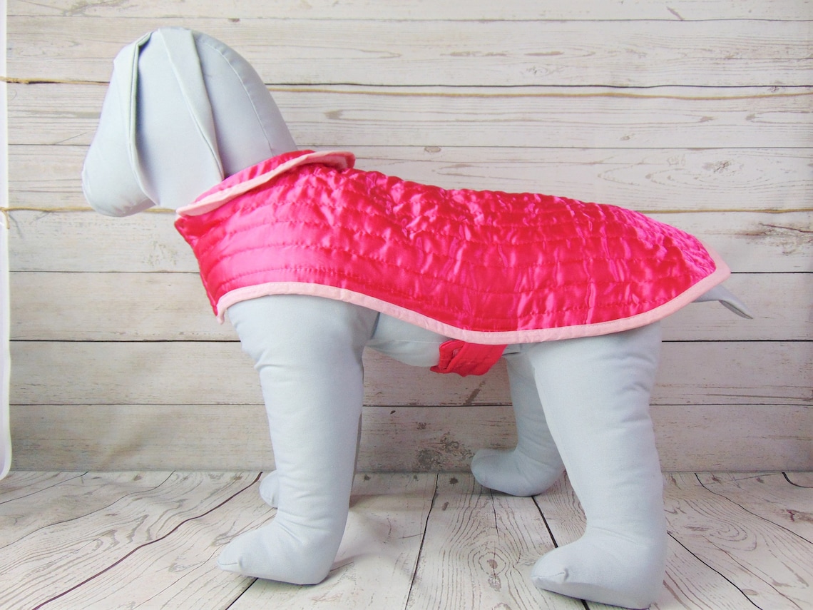 Handmade Quilted Dog Coat Medium And Large Etsy