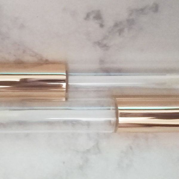 Empty Lip Gloss  Wand Tubes with Gold Top