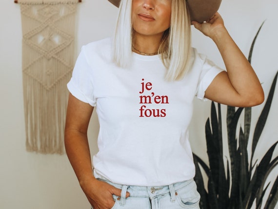French slogan t shirt hot sale