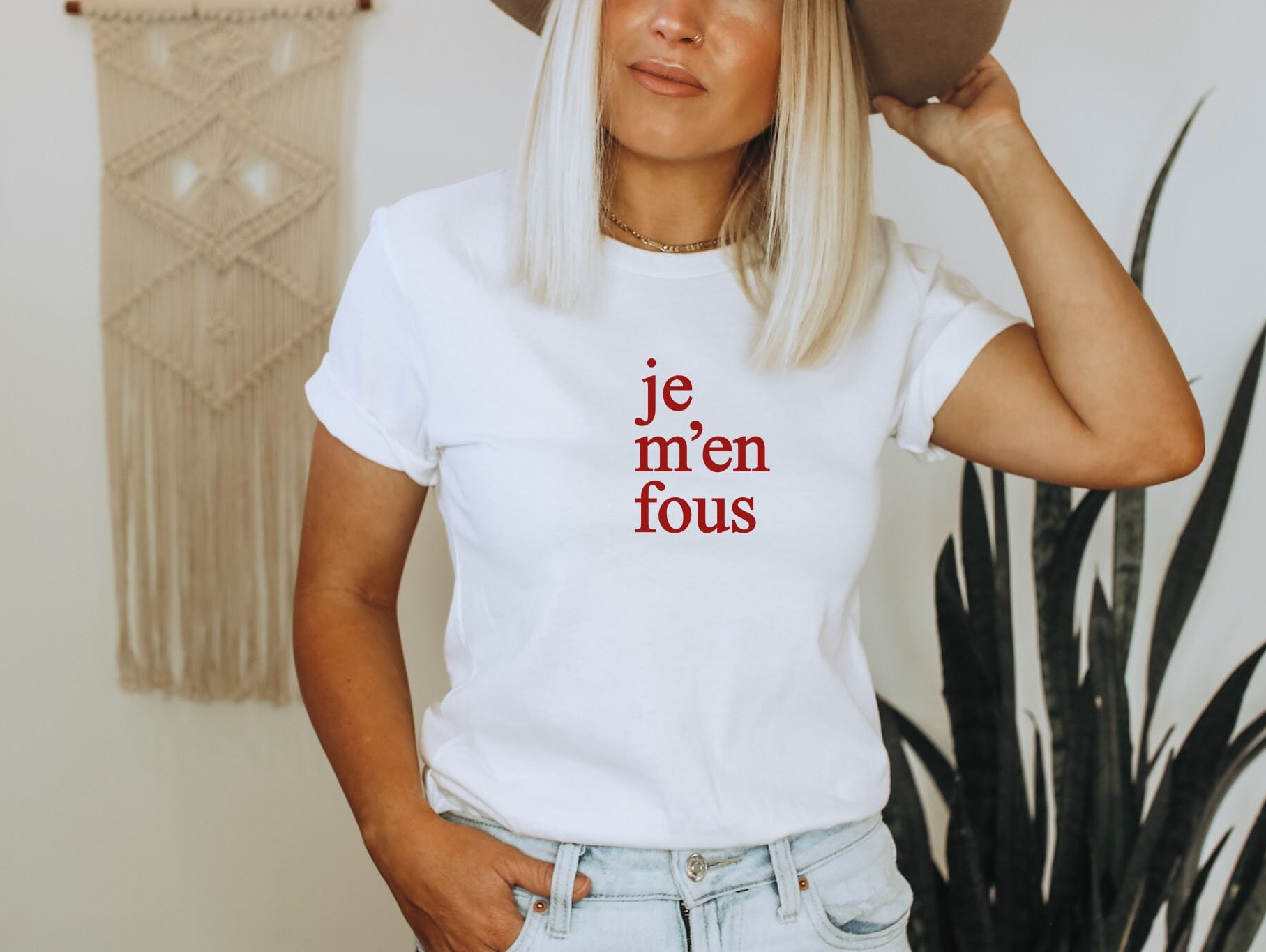 ladies white slogan t shirt