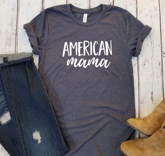 American mama tshirt, 4th of July tshirt, America tshirt, July 4th tshirt, USA tshirt, Patriotic tshirt, Proud American tshirt, Fourth shirt