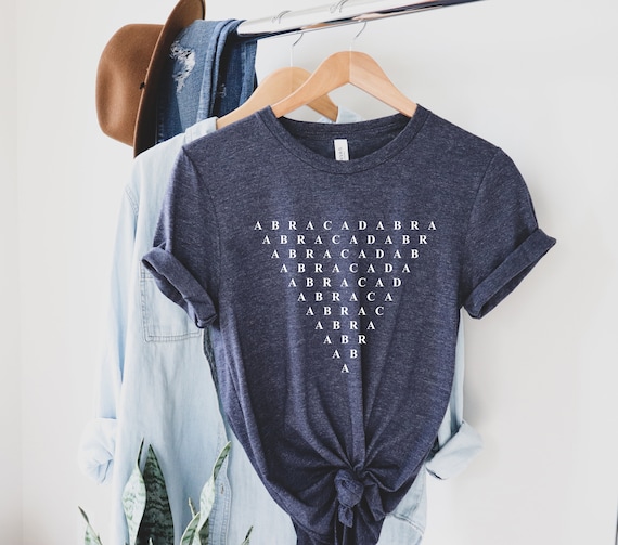 Triangle Women Shirt, Cute Women t-shirt, Abracadabra Original Tshirt, Cool T-shirt, Trendy T-shirt, Funky t-shirt, Gift for her, Comfy Tee