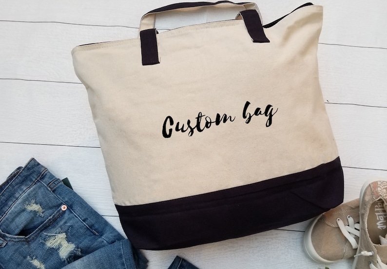 Custom Tote bags Personalized Tote Bags Favorite things Etsy