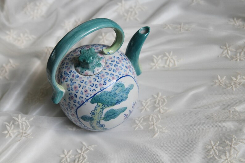 Oriental Teapot China Teapot Antique Teapot Bamboo Teapot