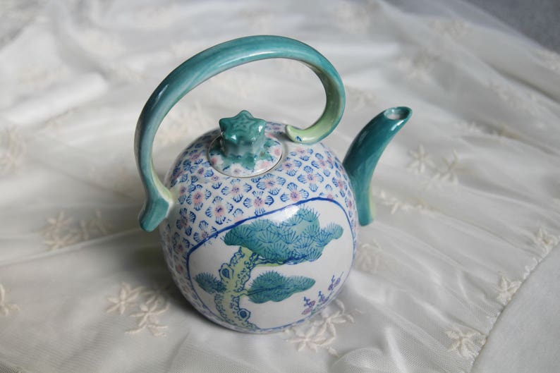 Oriental Teapot China Teapot Antique Teapot Bamboo Teapot