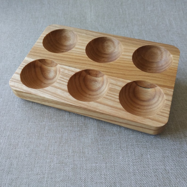 Egg Holder, Wooden Egg Holder, Ash Wood Egg Holder, Easter Egg Storage, Easter Egg Holder, Easter gift, Easter Present, Wood Egg Tray image 4