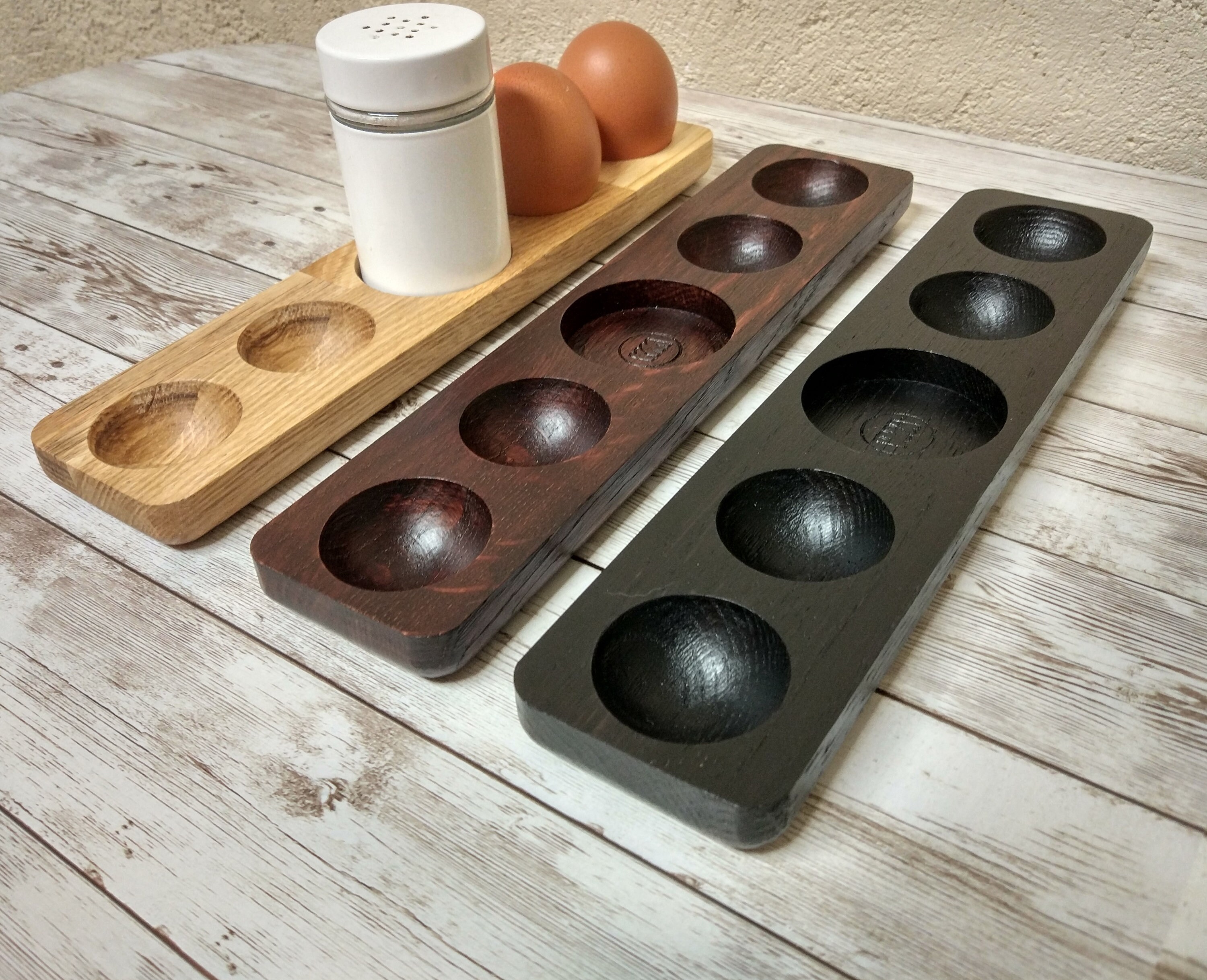 Countertop Egg Holder, Egg Holder, Egg Rack, Original Wood Egg