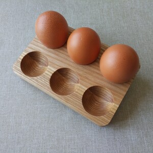 Egg Holder, Wooden Egg Holder, Ash Wood Egg Holder, Easter Egg Storage, Easter Egg Holder, Easter gift, Easter Present, Wood Egg Tray Natural