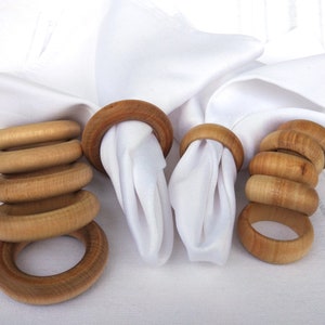 Anelli per tovaglioli in legno, regalo di Natale, decorazioni per la tavola di Natale, set di anelli per tovaglioli, porta tovaglioli in legno, anelli per tovaglioli in legno, anello per sciarpa
