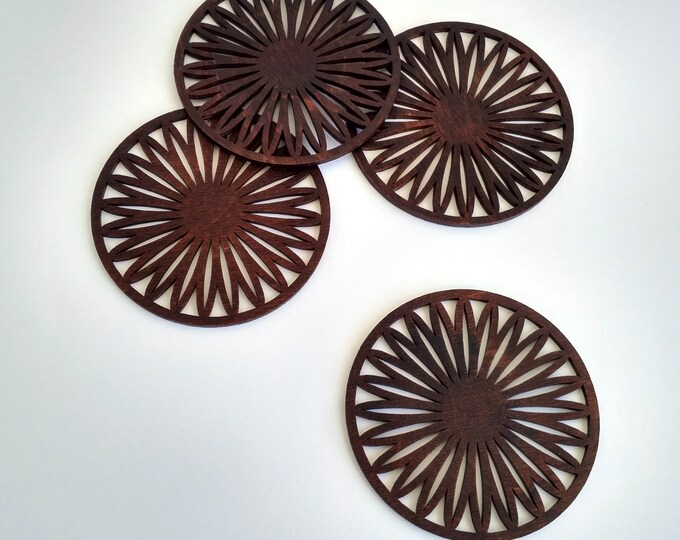 Wooden Coaster Wooden Table Decor Tea Coasters Cup Tray Etsy