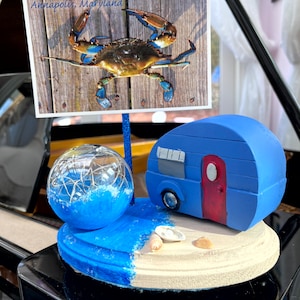 Happy Camper Mood Light, Camper and Beach Nightlight, Light for Camping, Camper Lamp, Decorative Light for Camper, RV Decoration, RV light