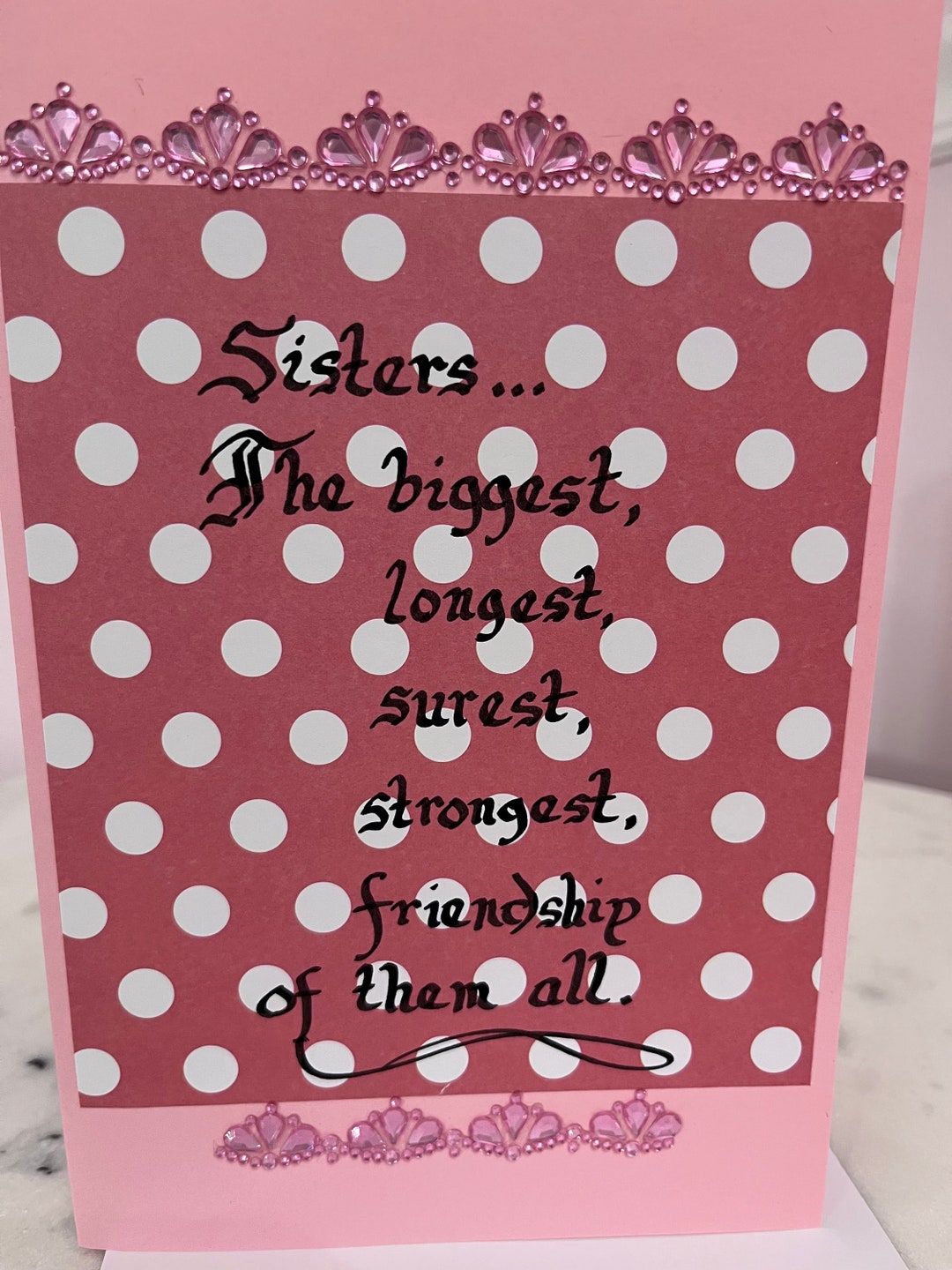 Sisters Greeting Card, Family Greeting Card, Sisters Friendship Card ...