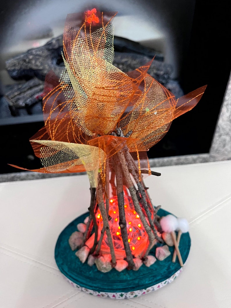 Campfire Nightlight, Campfire Light, Campfire Lamp, Decorative Tabletop