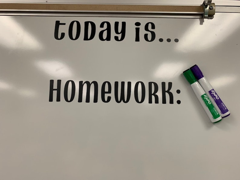 homework reminder poster