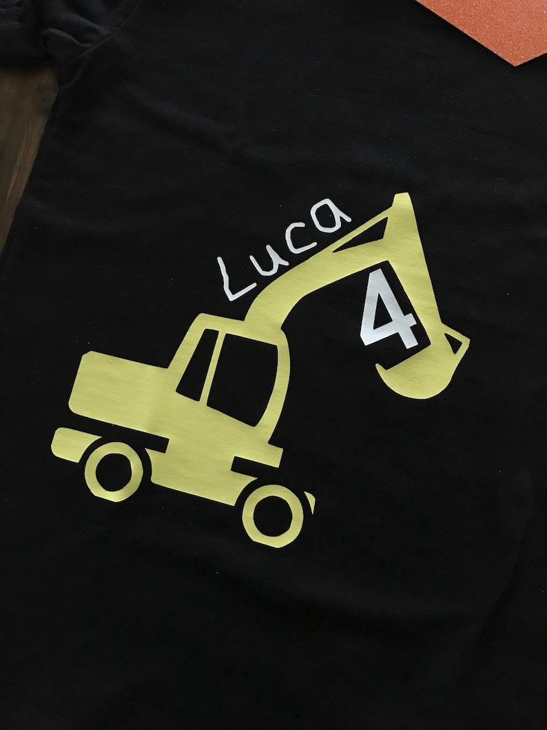 Construction Tractor Birthday Party Toddler Shirt