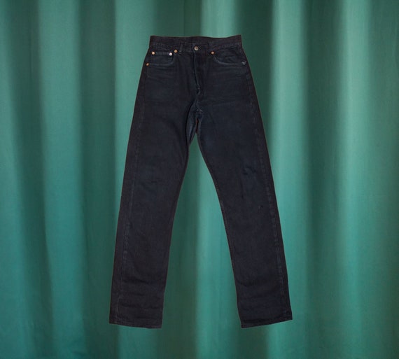 Levi's 501 Vintage Jeans in Black Denim W29 L32 Made in | Etsy Norway