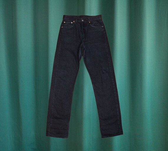 Levi's 501 Vintage Jeans in Black Denim 